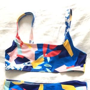 Zaful Color Pattern Bikini (S)
